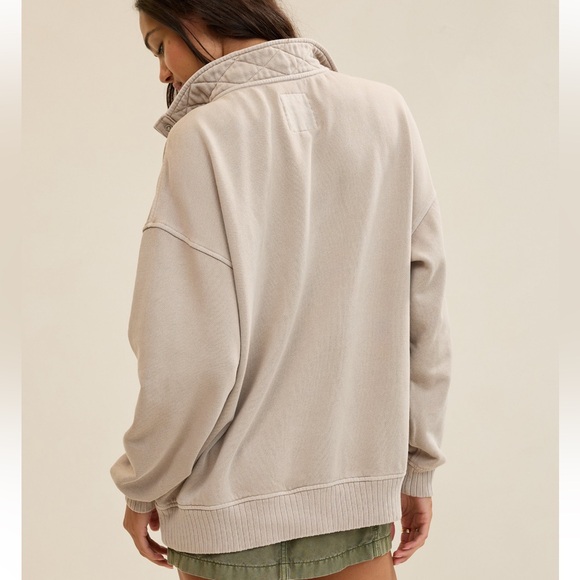 Aerie oh snap sweater shirt. Size xxl. Stone harbor color - Picture 4 of 9